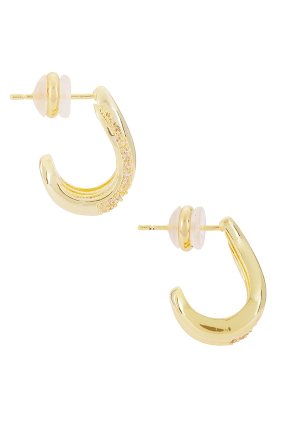 view 2 of 3 BOUCLES D'OREILLES FERNANDA in Gold