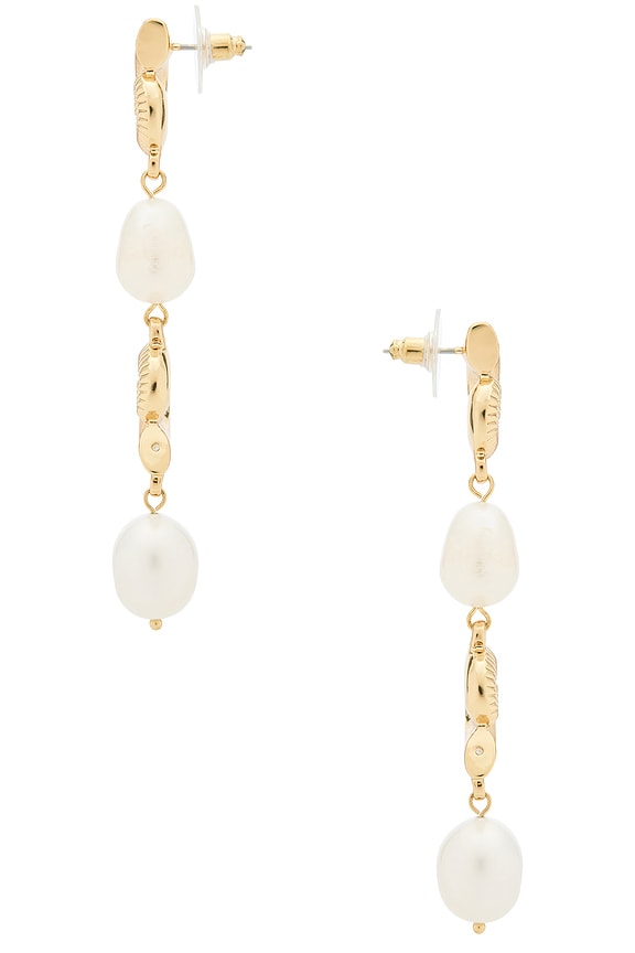 view 2 of 2 PENDIENTES VIOLET in Gold