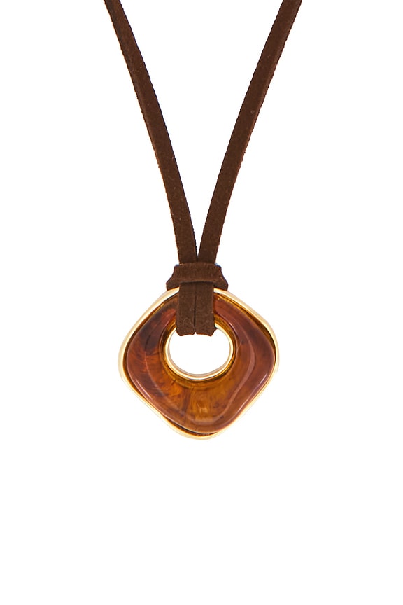 view 2 of 3 Giselle Necklace in Brown/tort