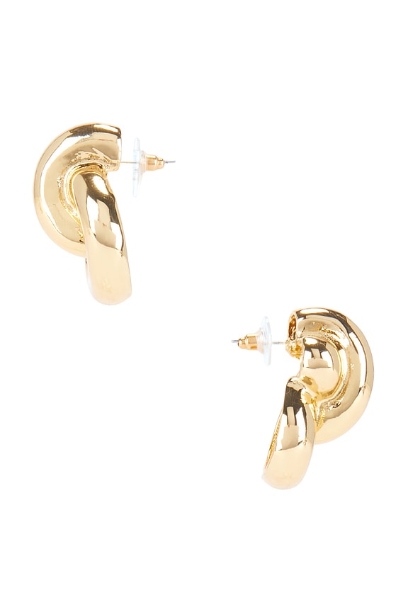 view 2 of 2 PENDIENTES AMARIS in Gold