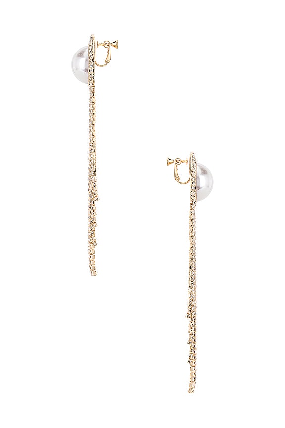 view 2 of 4 PENDIENTE JULIANA in Gold