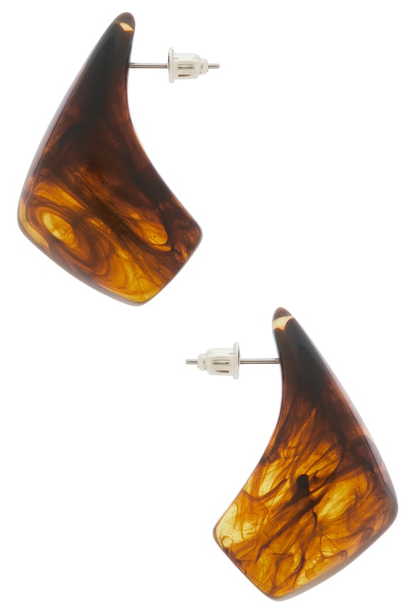 view 2 of 2 BOUCLES D'OREILLES LILAN in Brown