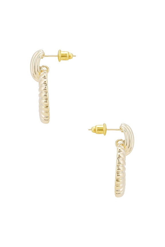 view 2 of 2 PENDIENTES BERLIN in Gold