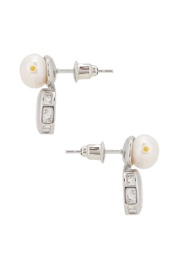 view 2 of 2 Maribel Earrings in Silver Pearl