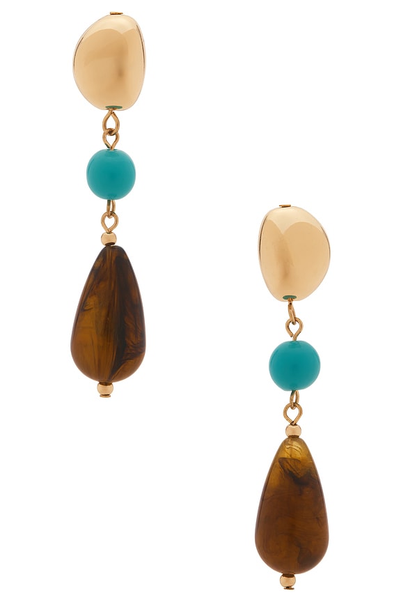 view 1 of 2 BOUCLES D'OREILLES ALESSIA in Turquoise