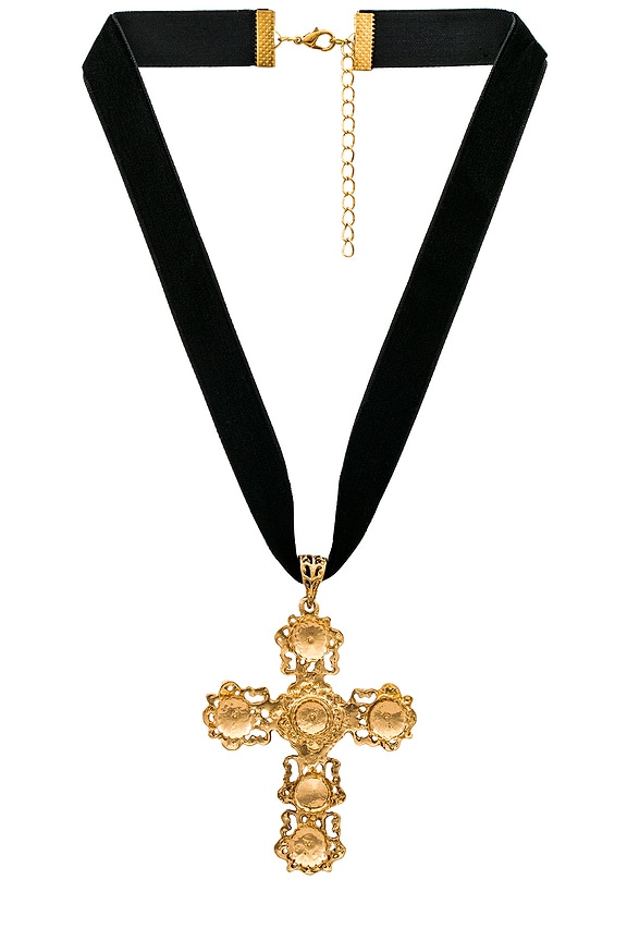 view 1 of 2 Brielle Necklace in Black & Gold