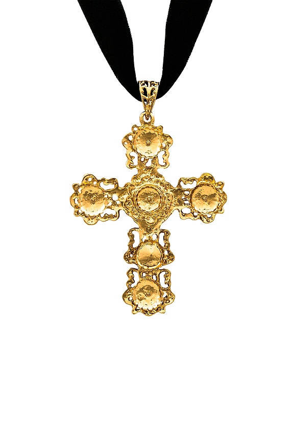 view 2 of 2 Brielle Necklace in Black & Gold