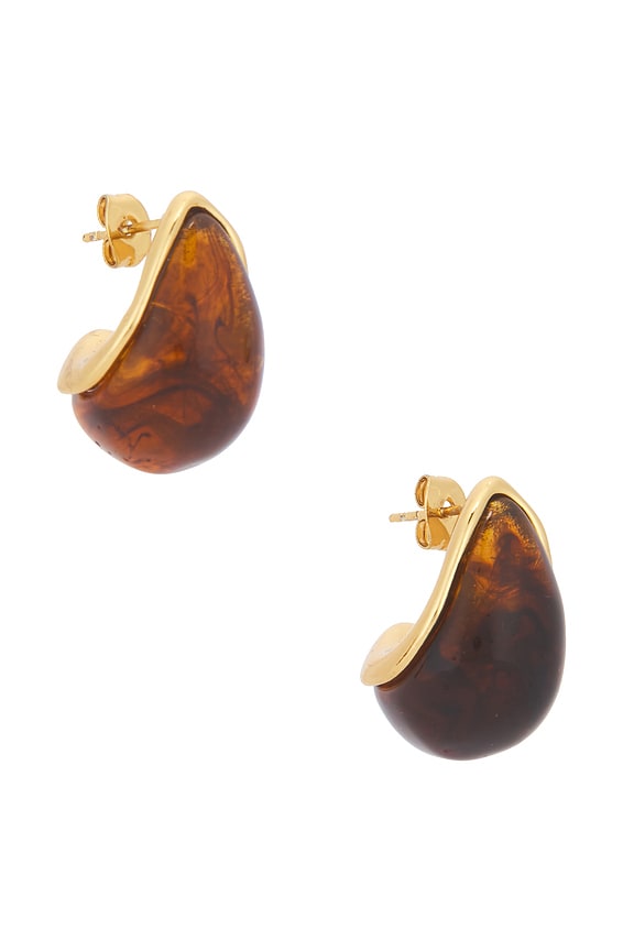 view 1 of 3 PENDIENTES HALINA in Amber