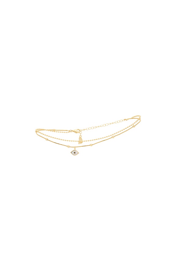 view 1 of 2 Rosalie Anklet in Gold
