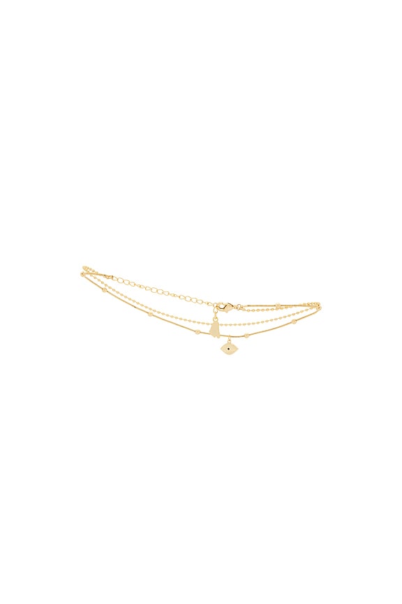 view 2 of 2 Rosalie Anklet in Gold