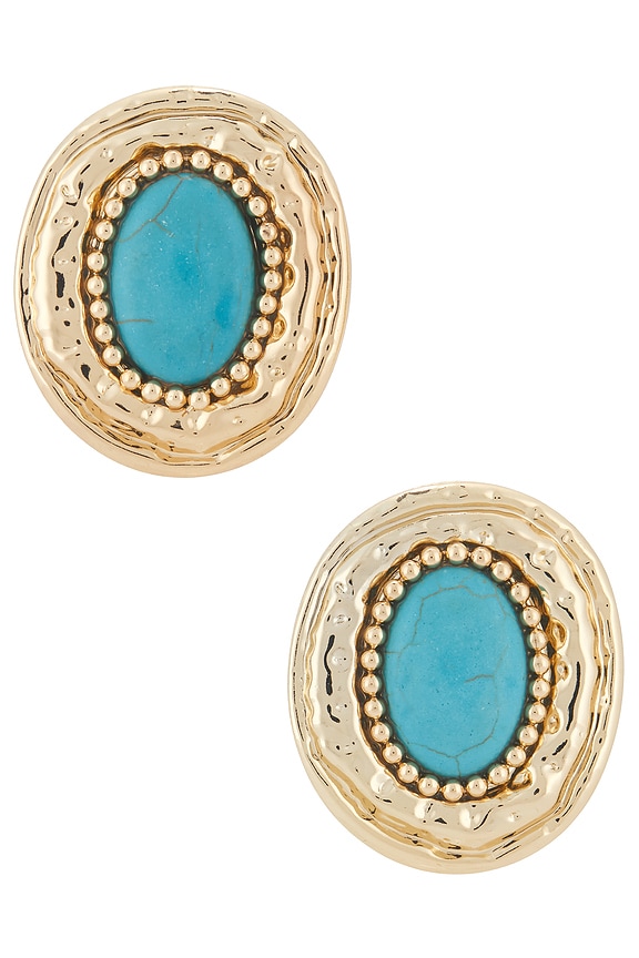 view 1 of 2 PENDIENTES BIANCA in Turquoise