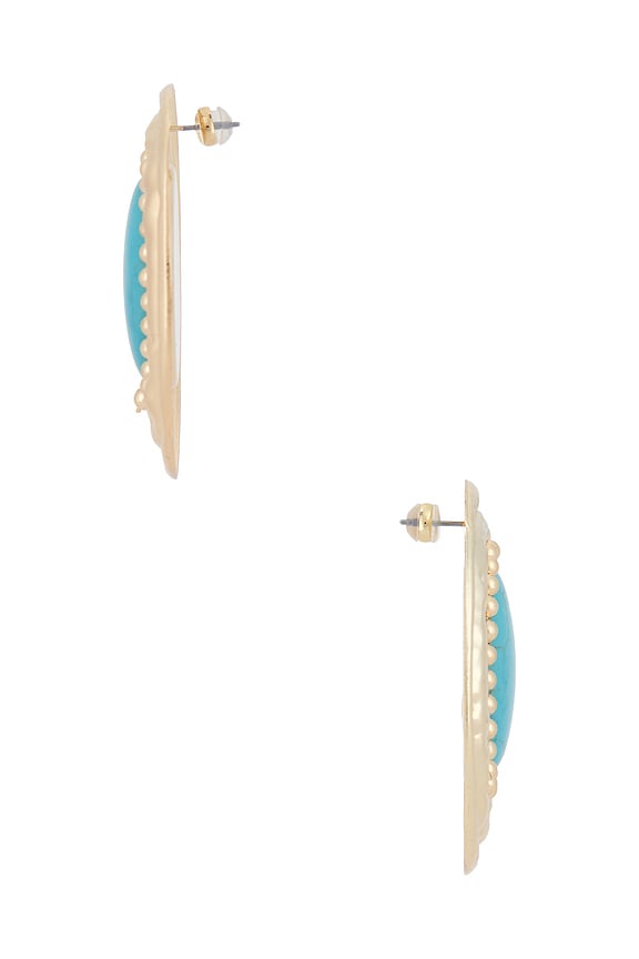 view 2 of 2 PENDIENTES BIANCA in Turquoise