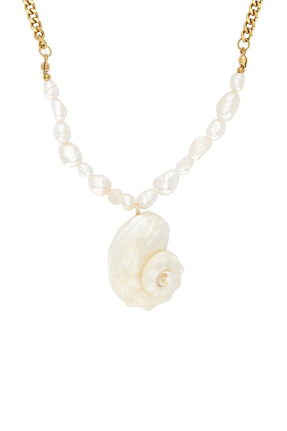 view 2 of 2 Eden Shell Necklace in Gold Multi