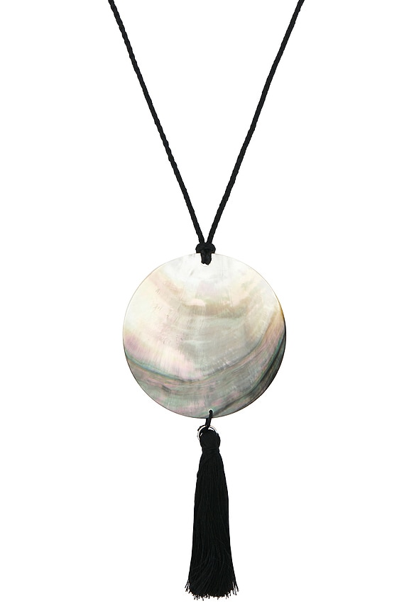 view 2 of 2 Jordan Shell Necklace in Black Multi