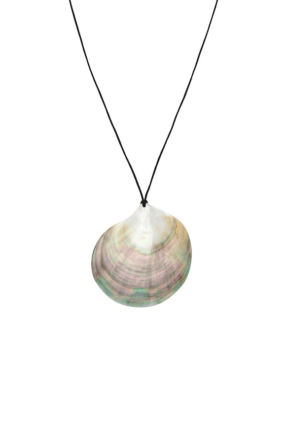 view 2 of 2 Avery Shell Necklace in Black Multi