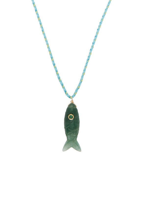 view 2 of 2 Quin Stone Necklace in Aqua