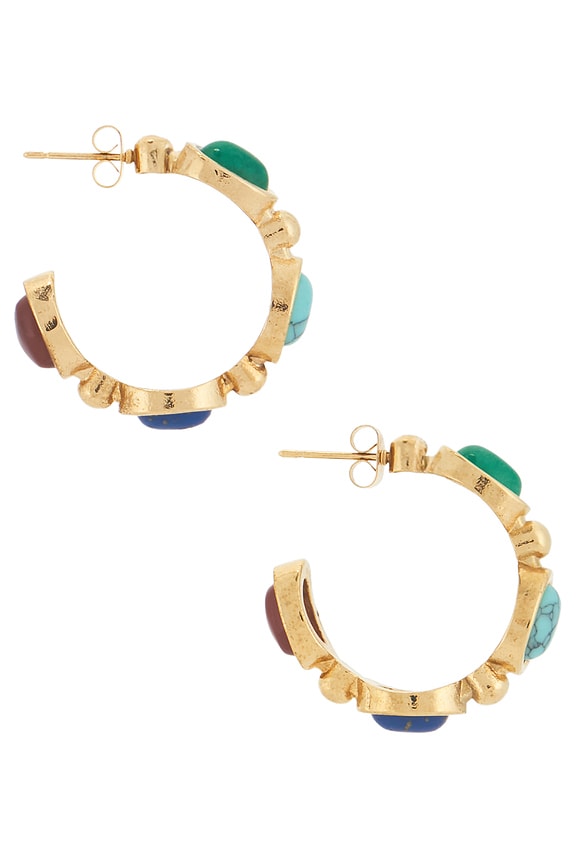 view 2 of 3 Isa Earrings in Gold