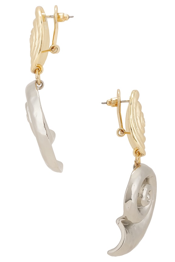 view 2 of 2 BOUCLES D'OREILLES LINOE in Silver And Gold