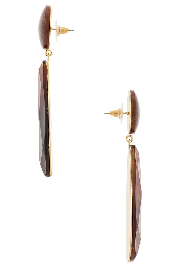 view 2 of 2 BOUCLES D'OREILLES GOLDEN in Amber