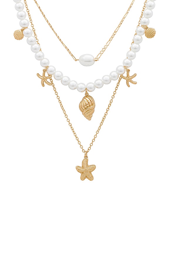 view 2 of 2 Flynn Necklace in Gold Multi