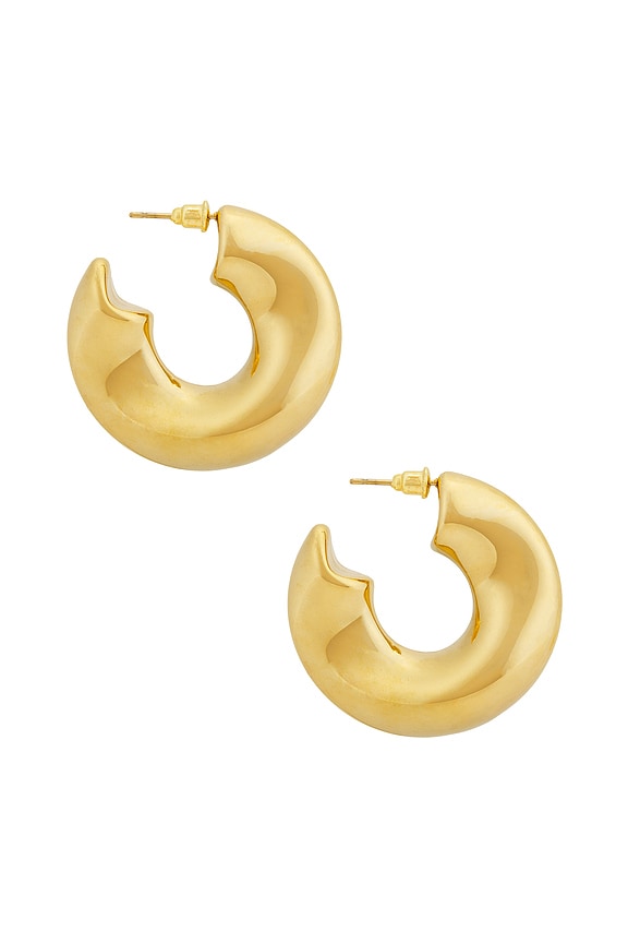 view 2 of 3 PENDIENTES MARLEY in Gold