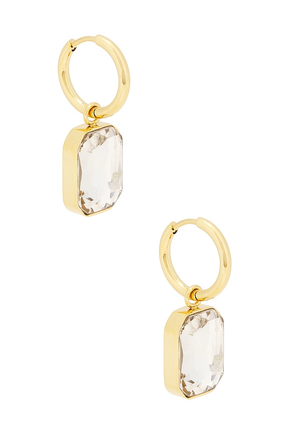 view 2 of 3 PENDIENTES LINCOLN in Gold