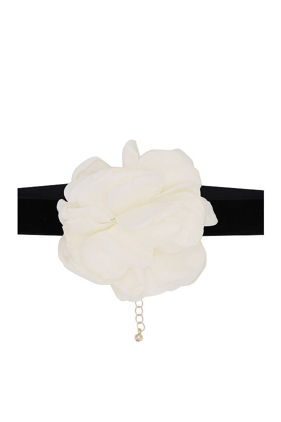 view 2 of 2 COLLAR FLEUR in White