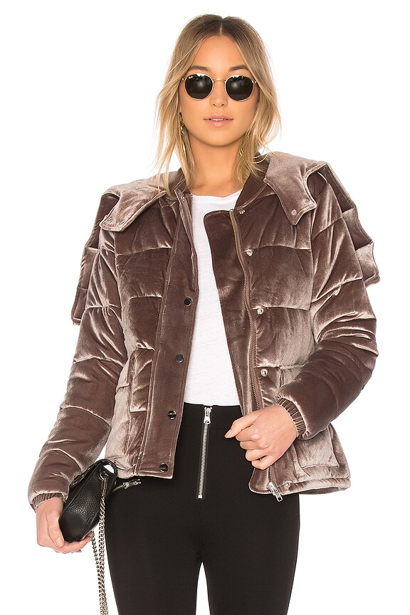 view 2 of 5 ОБЪЕМНАЯ КУРТКА С КАПЮШОНОМ TULIP in Grey Taupe