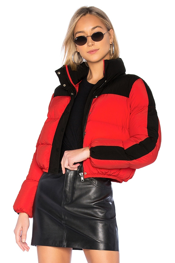 view 1 of 4 Drive Puffer Jacket in Red & Black