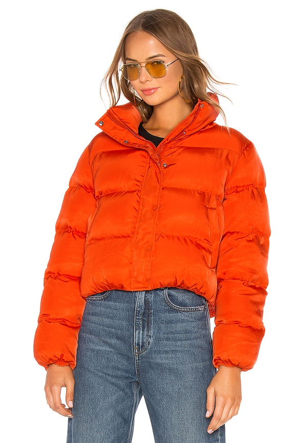 view 2 of 5 Starburst Puffer Jacket in Orange