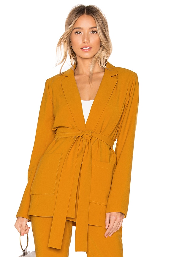 view 2 of 5 Rhyan Belted Blazer in Mustard