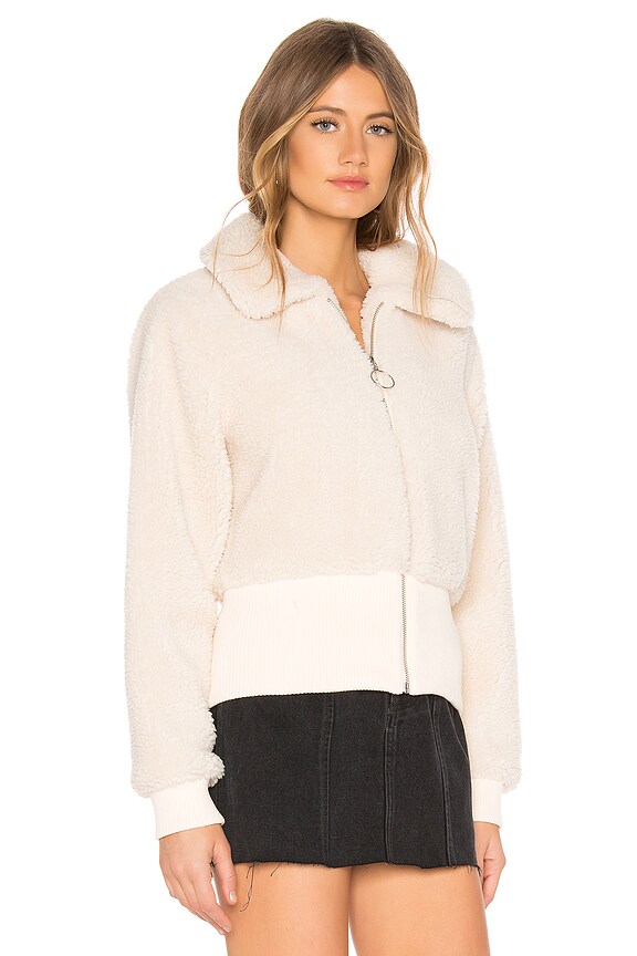 view 2 of 4 Coco Zip Up Jacket in Creme Brulee