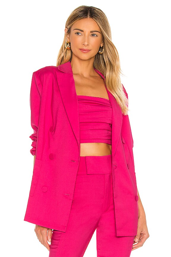 view 2 of 5 Michelli Blazer in Lipstick Pink