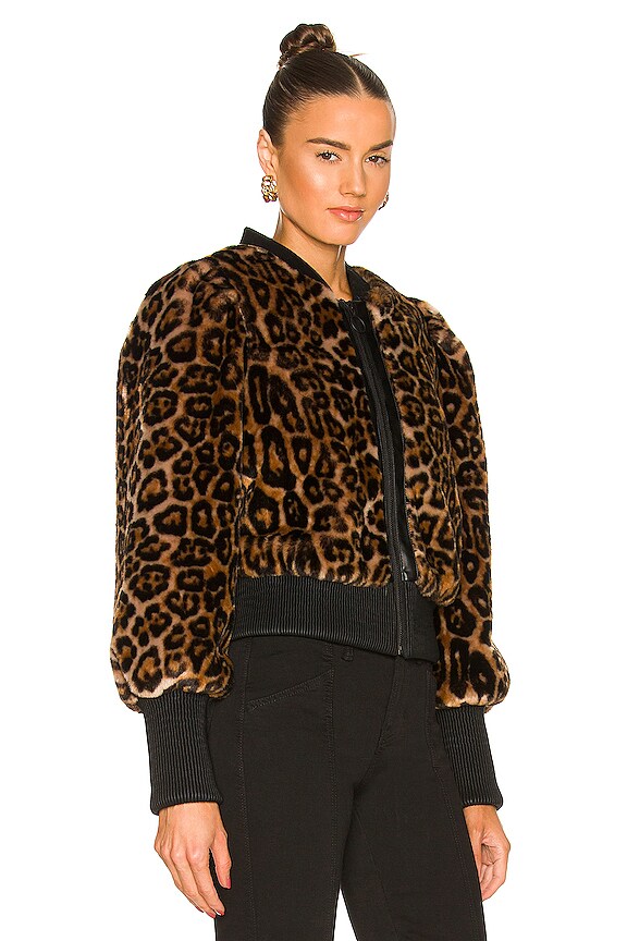 view 2 of 4 Kristen Faux Fur Jacket in Leopard