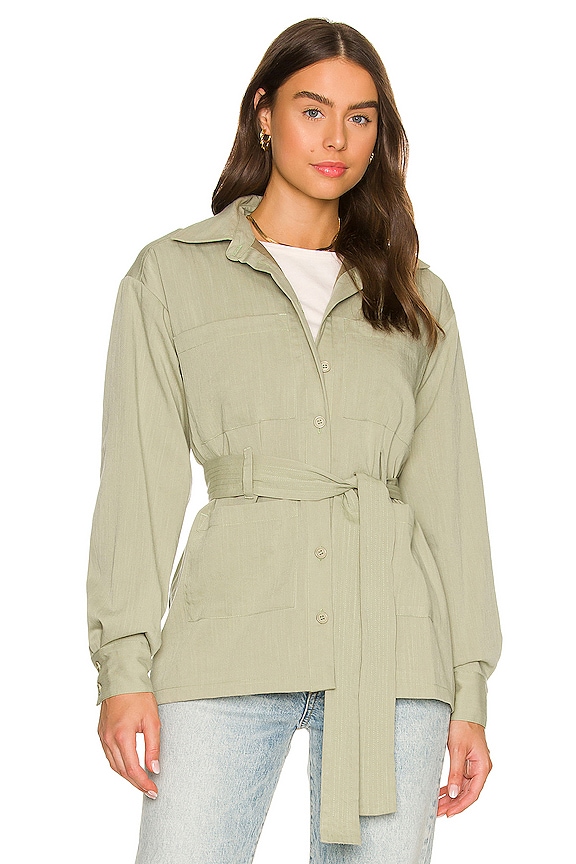 view 1 of 5 Kourtney Shacket in Light Green