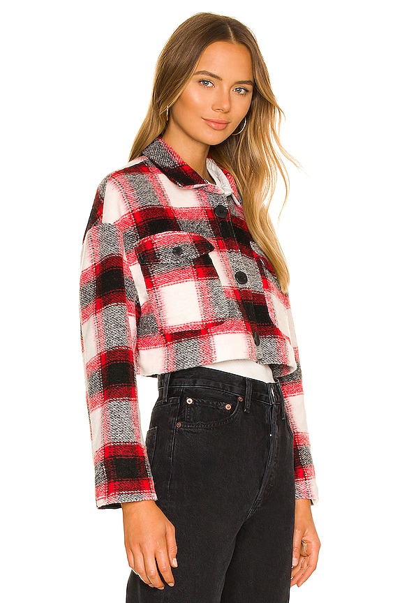 view 2 of 4 VESTE CHEMISE ROXY in Red Plaid