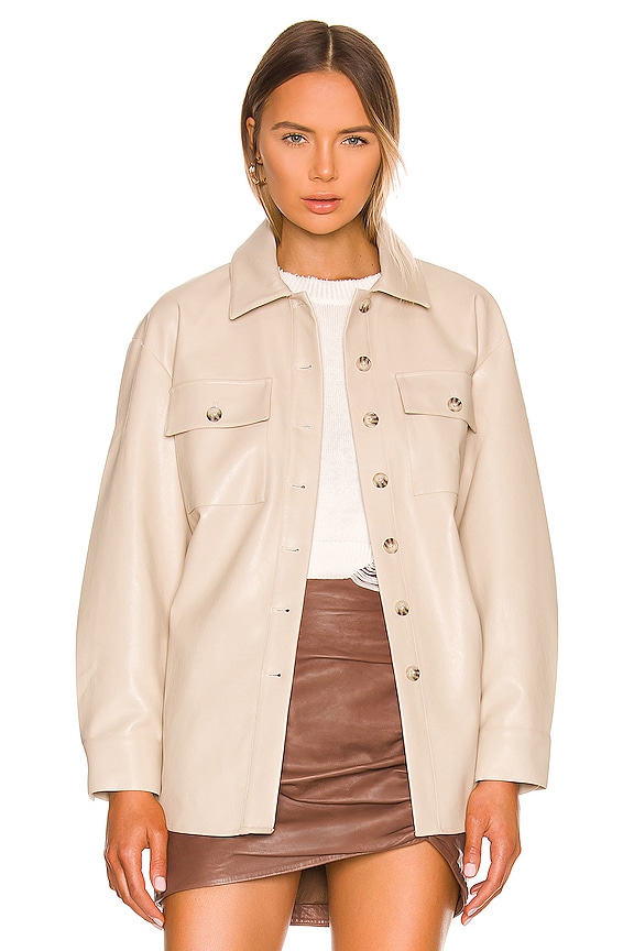 view 2 of 5 Shayna Shacket in Bone