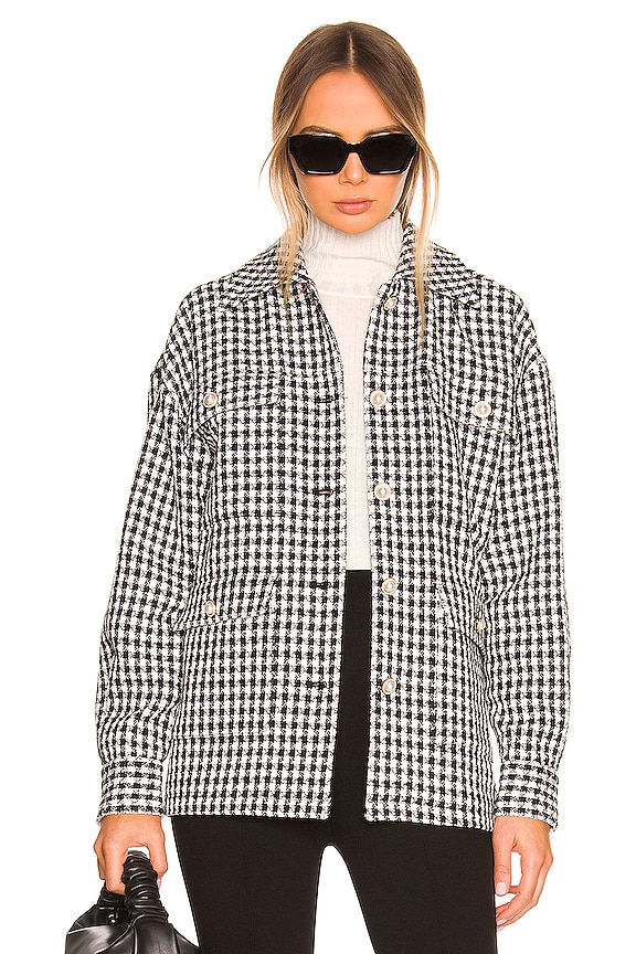 view 2 of 5 КУРТКА НА ПУГОВИЦАХ ALEXANDRIA in Black & White