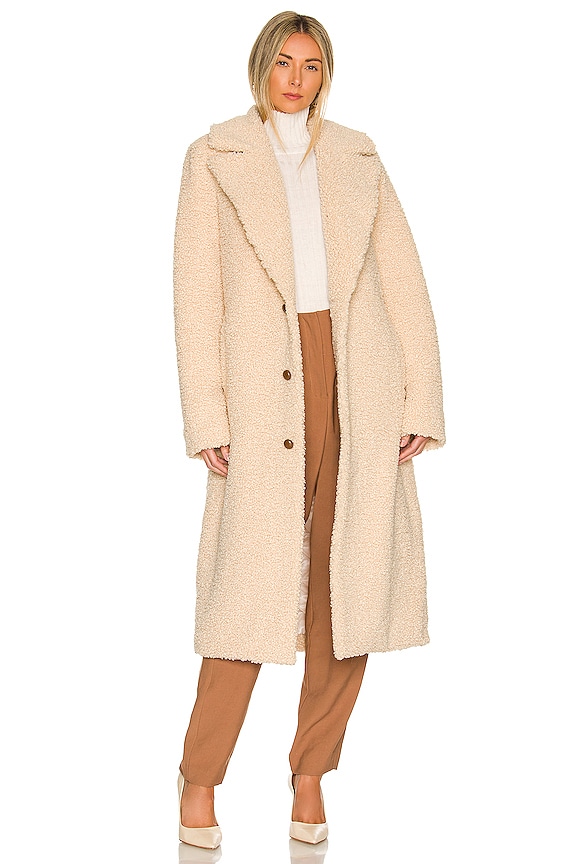 view 2 of 4 Issy Faux Fur Coat in Egret
