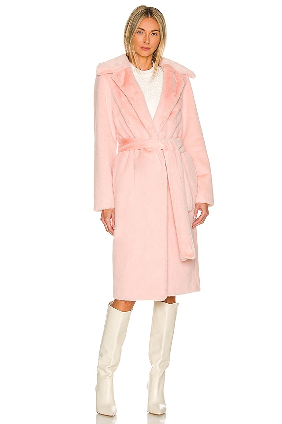 view 2 of 4 Sonny Faux Fur Coat in Baby Pink