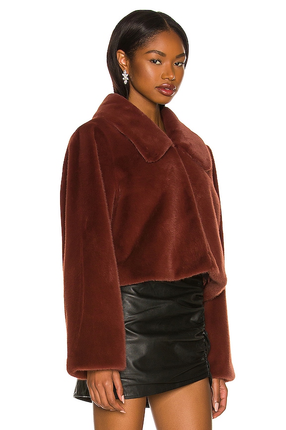 view 2 of 4 Sonny Cropped Coat in Maroon
