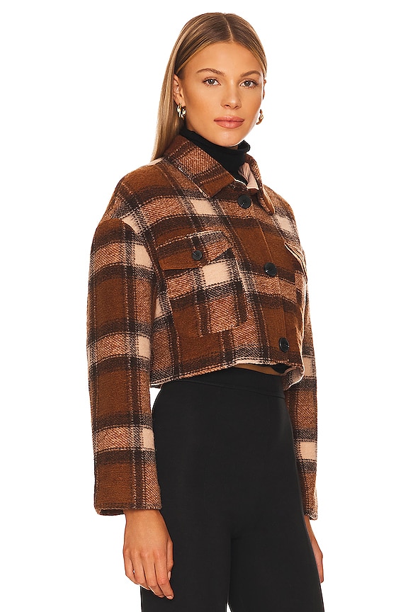 view 2 of 4 VESTE CHEMISE ROXY in Brown Plaid