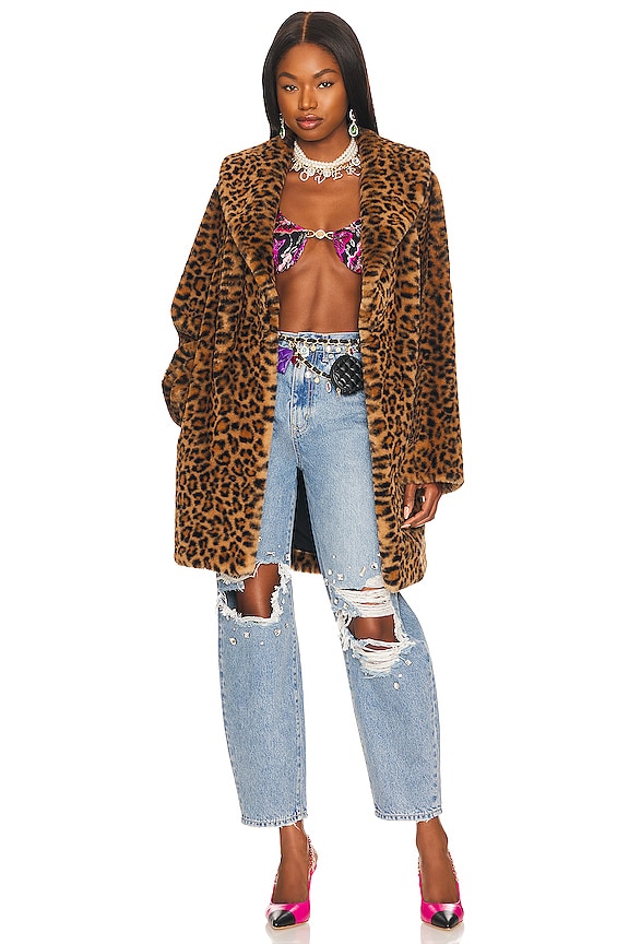 view 1 of 4 MANTEAU LENON in Leopard