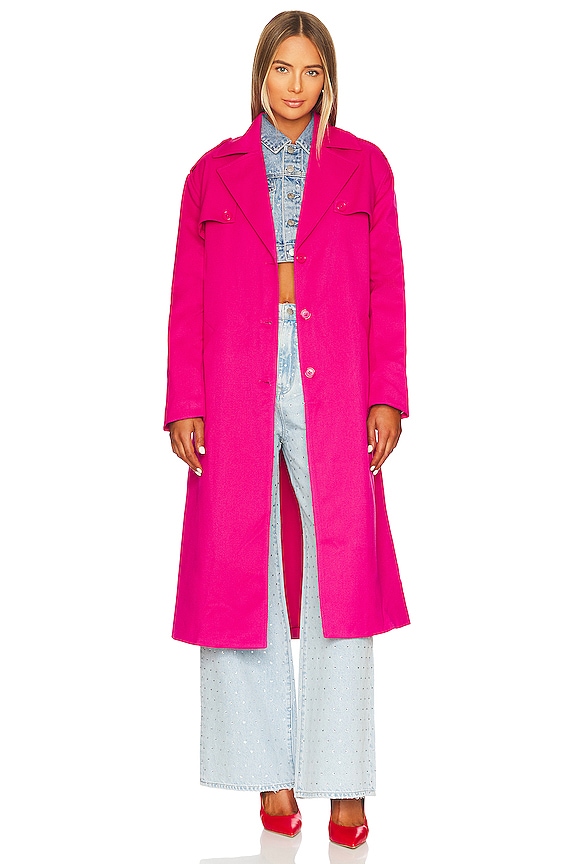 Lovers and Friends Vivian Coat in Bright Pink | REVOLVE