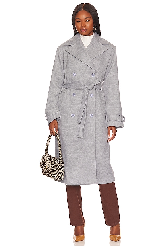 view 2 of 4 MANTEAU MULHOLLAND in Light Grey