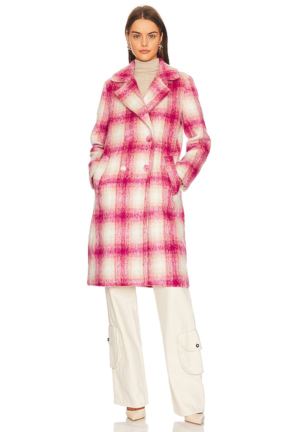 view 2 of 4 MANTEAU KANANI in Pink Plaid