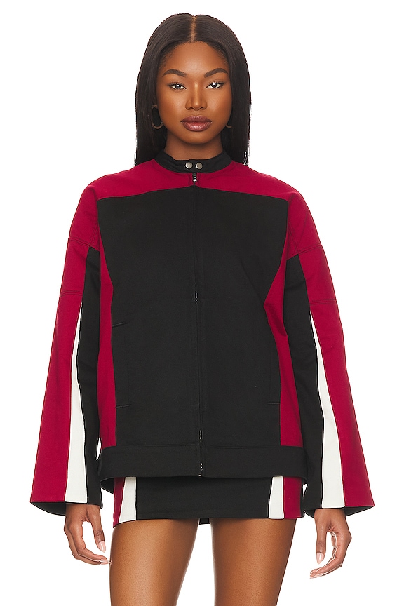 view 2 of 5 BLOUSON JULIA in Black & Red