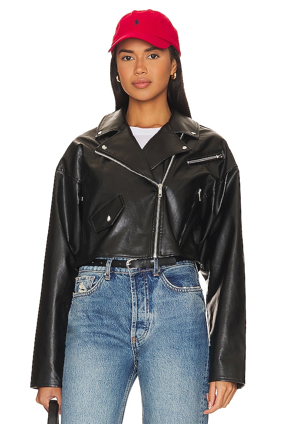 view 2 of 5 Baldwin Faux Leather Jacket in Black