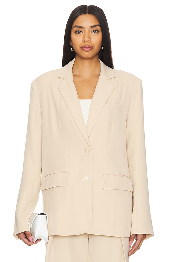 view 2 of 5 Abbey Blazer in Beige Neutral