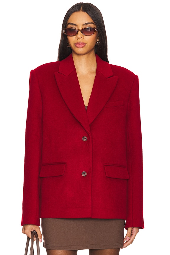 view 2 of 5 x Emily Gemma Micah Blazer in Red